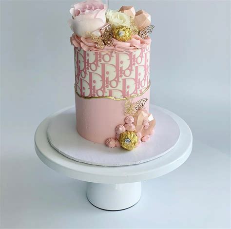 pink dior cake|Dior birthday cake .